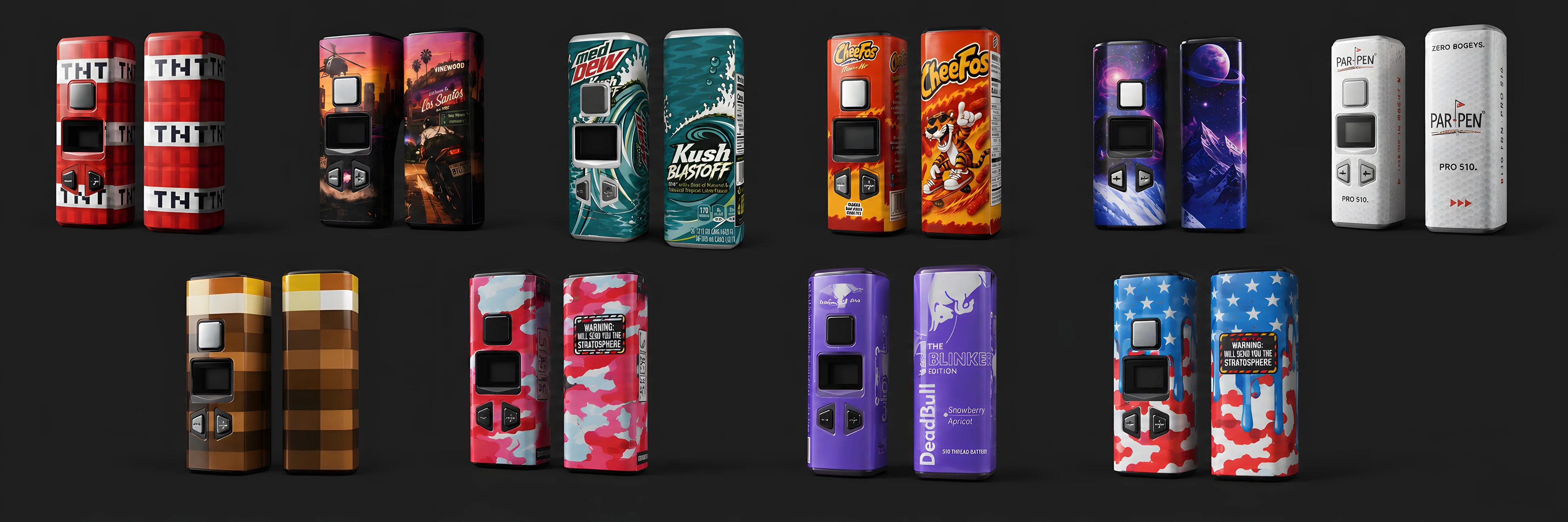 Custom wrapped Kodo Pro 510 batteries